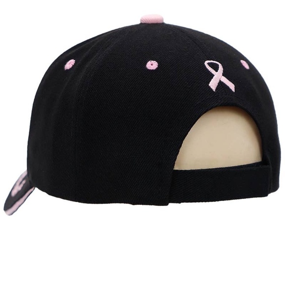 (NWT) Breast Cancer Awareness Ribbon Baseball Cap - Picture 3 of 3